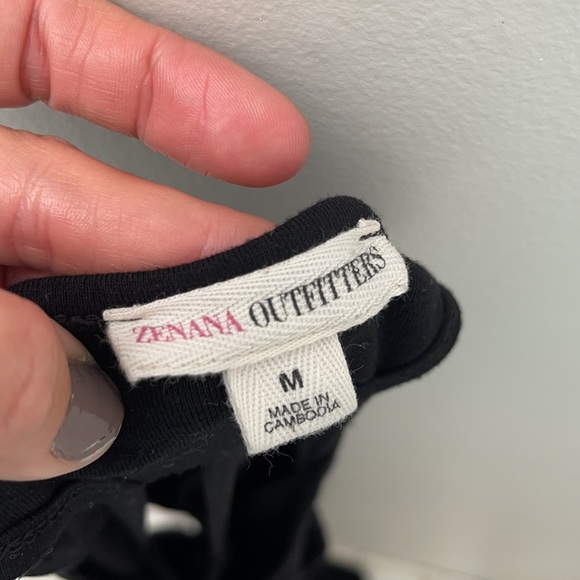 ZENANA OUTFITTERS | Black Jersey Maxi Dress with Racerback Medium - Picture 9 of 11